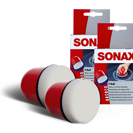 2x SONAX 04173410 P-Ball Polierball Politur Ball Schwamm 1 Stück